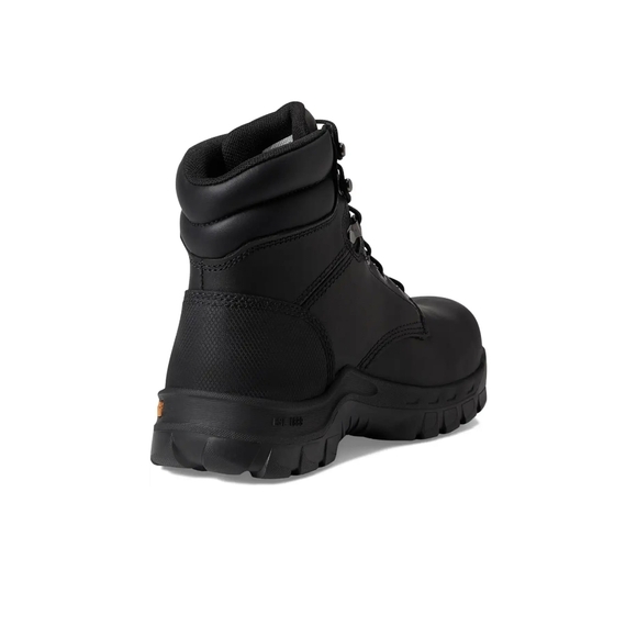 Carhartt Black Leather Work Boots with Padded Ankle - Picture 4 of 12